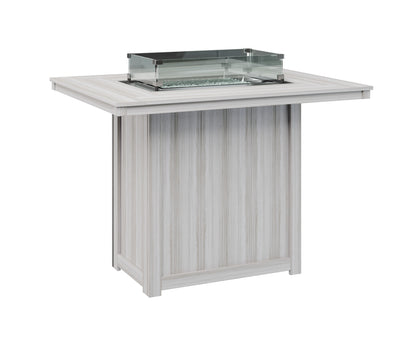 Donoma 42" x 54" Rectangular Fire Table Bar