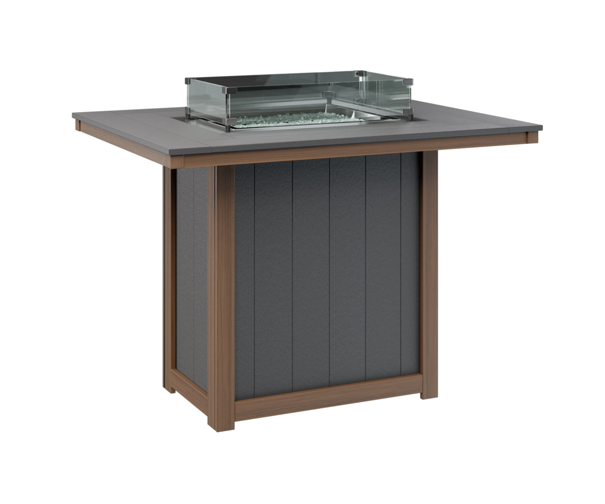 Donoma 42" x 54" Rectangular Fire Table Bar