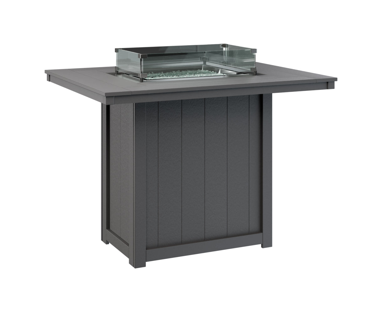 Donoma 42" x 54" Rectangular Fire Table Bar