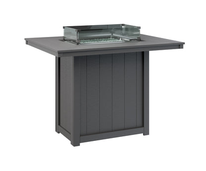 Donoma 42" x 54" Rectangular Fire Table Bar