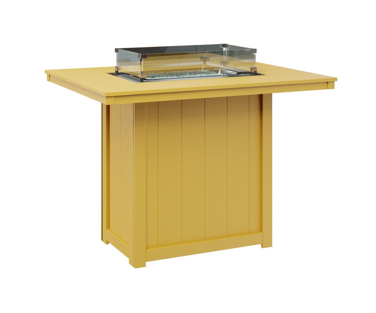 Donoma 42" x 54" Rectangular Fire Table Bar