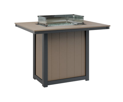 Donoma 42" x 54" Rectangular Fire Table Bar
