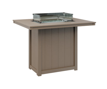Donoma 42" x 54" Rectangular Fire Table Bar