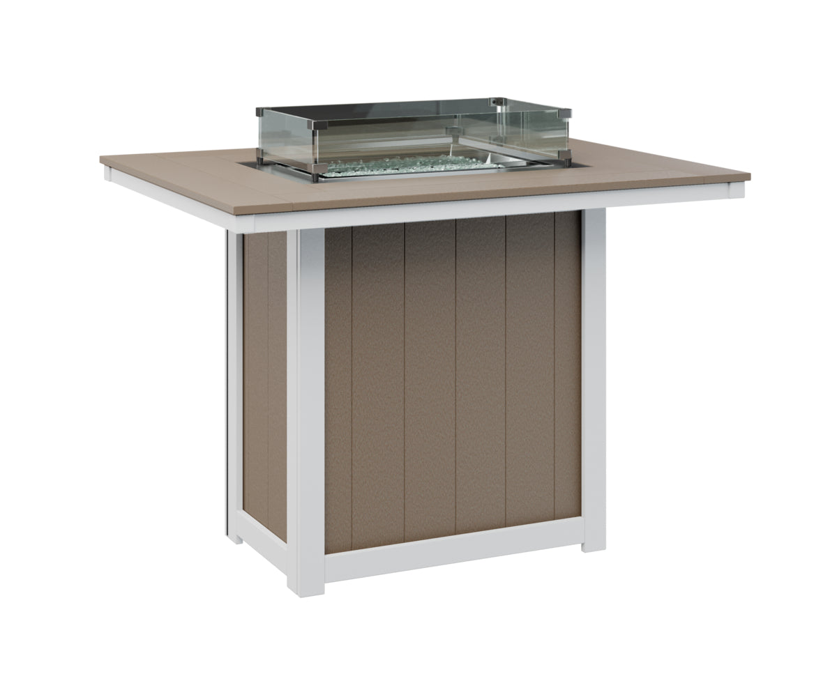 Donoma 42" x 54" Rectangular Fire Table Bar
