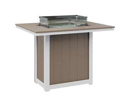 Donoma 42" x 54" Rectangular Fire Table Bar
