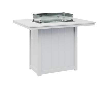 Donoma 42" x 54" Rectangular Fire Table Bar