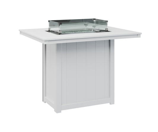 Donoma 42" x 54" Rectangular Fire Table Bar