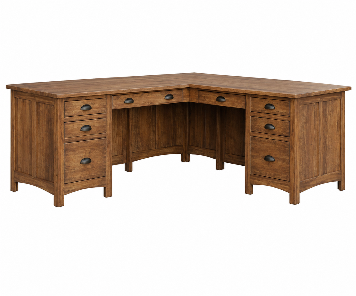 SFC Amish Oakwood L Desk