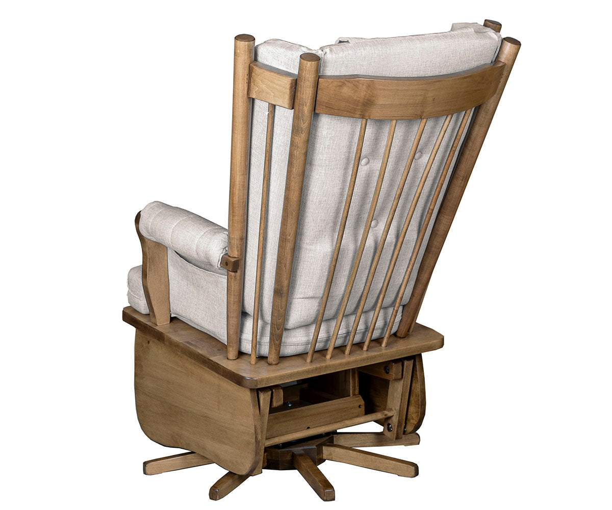 SFC Amish Smooth 4 Post Highback Swivel Glider