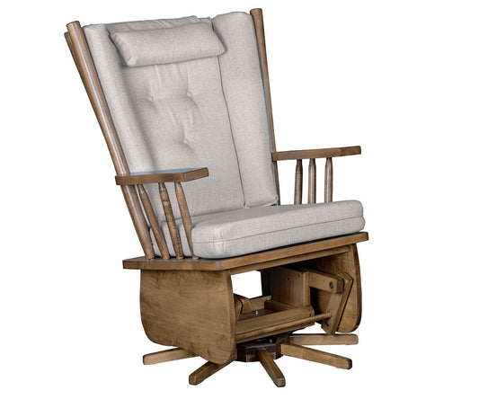 SFC Amish Smooth 4 Post Highback Swivel Glider