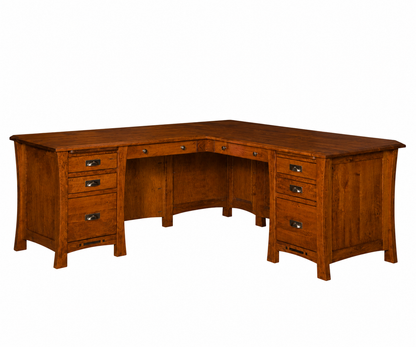 SFC Amish Arts & Crafts L Desk