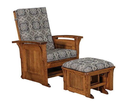 SFC Amish Bow Arm Panel Ottoman