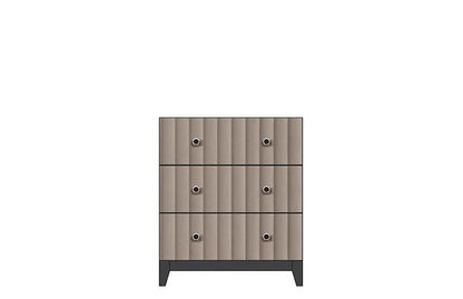 SFC Amish American Modern Three Drawer Bedside Chest