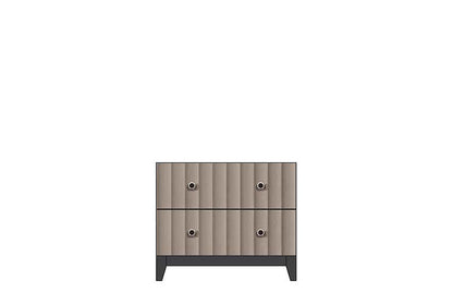 SFC Amish American Modern Two Drawer Nightstand