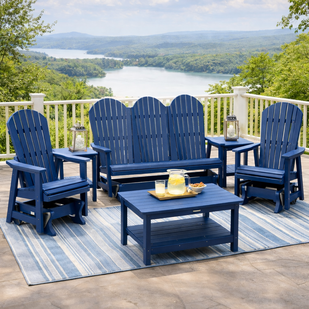 6 Piece Glider Set (Three Seat Glider)