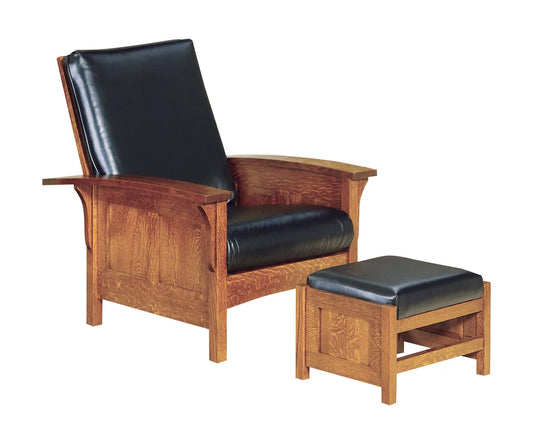 SFC Amish Morris Bow Arm Panel Morris Chair