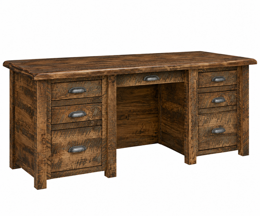 SFC Amish El Paso Double Pedestal Desk