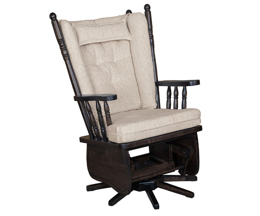 SFC Amish 4 Post Highback Swivel Glider