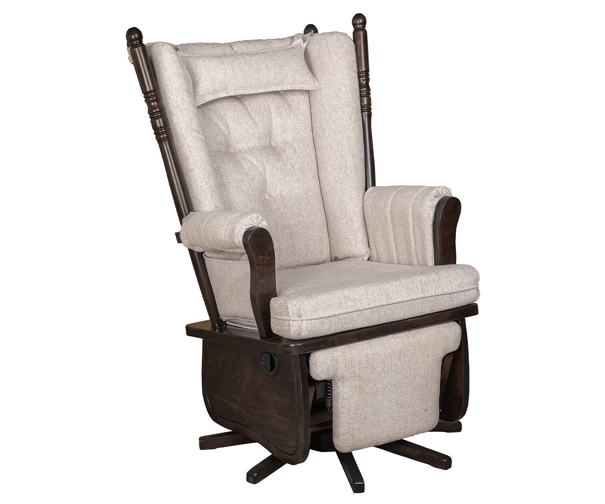 SFC Amish 4 Post Highback Swivel Glider