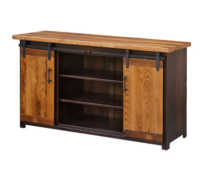 SFC Amish Sliding Barn Door TV Stand