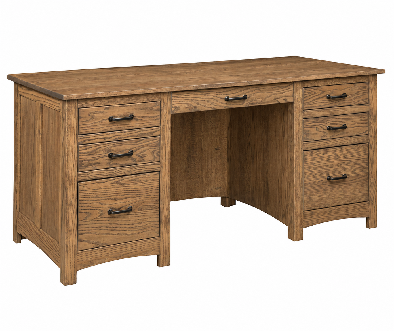 SFC Amish Oakridge Double Pedestal Desk