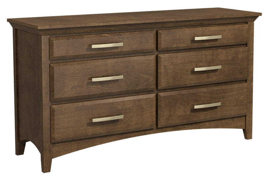 SFC Amish Windham Low Six Drawer Dresser