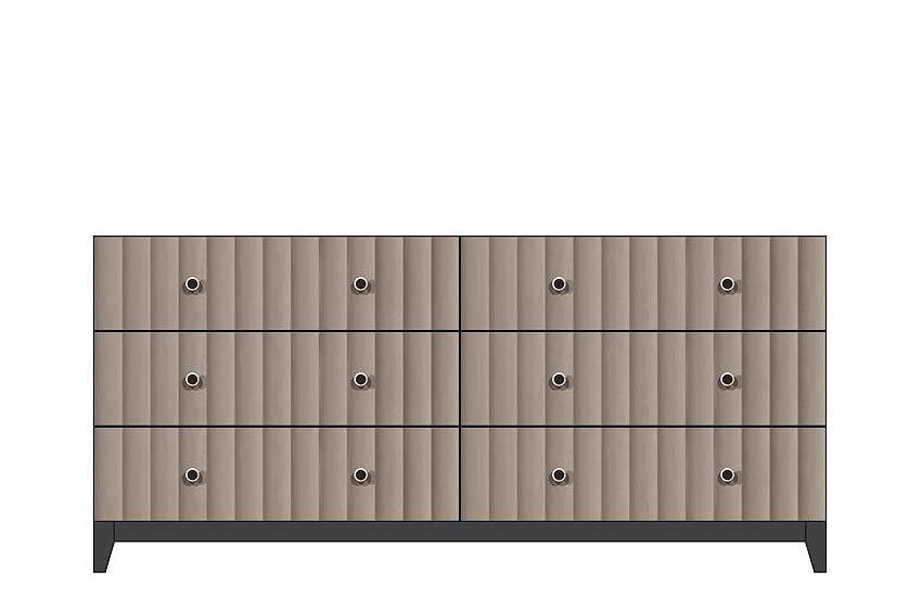 SFC Amish American Modern Six Drawer Dresser