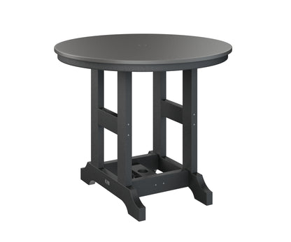 Garden Classic 38" Round Table Dining Height Hammered Top