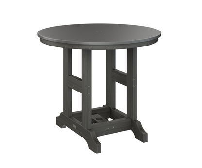 Garden Classic 38" Round Table Dining Height Hammered Top