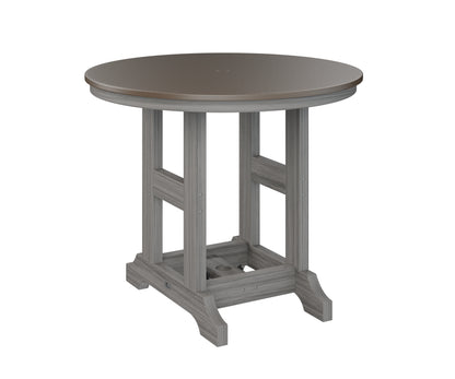 Garden Classic 38" Round Table Dining Height Hammered Top