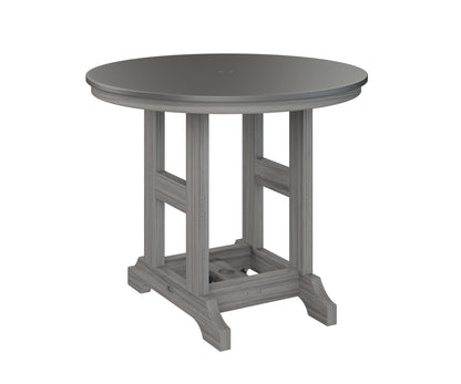 Garden Classic 38" Round Table Dining Height Hammered Top