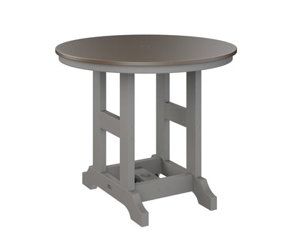 Garden Classic 38" Round Table Dining Height Hammered Top