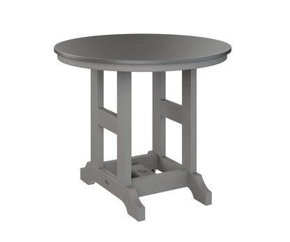 Garden Classic 38" Round Table Dining Height Hammered Top