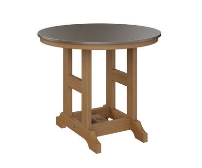 Garden Classic 38" Round Table Dining Height Hammered Top