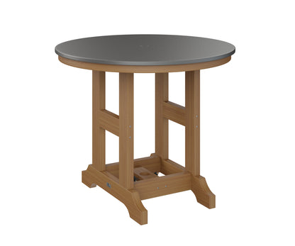 Garden Classic 38" Round Table Dining Height Hammered Top