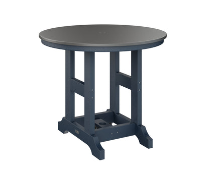 Garden Classic 38" Round Table Dining Height Hammered Top