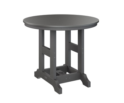 Garden Classic 38" Round Table Dining Height Hammered Top
