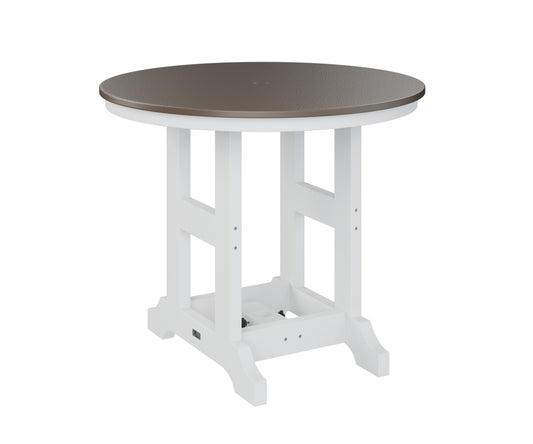 Garden Classic 38" Round Table Bar Height Hammered Top