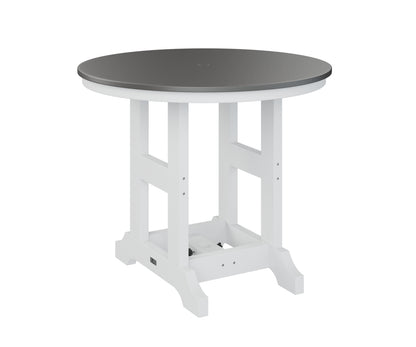 Garden Classic 38" Round Table Dining Height Hammered Top