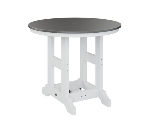 Garden Classic 38" Round Table Bar Height Hammered Top