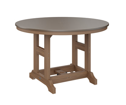 Garden Classic 48" Round Table Dining Height Hammered Top