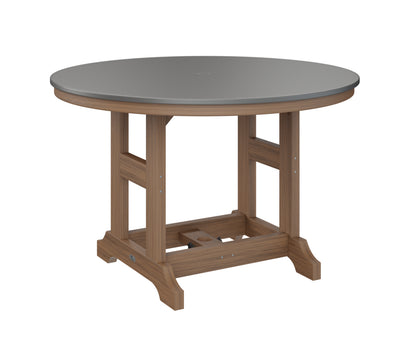 Garden Classic 48" Round Table Dining Height Hammered Top