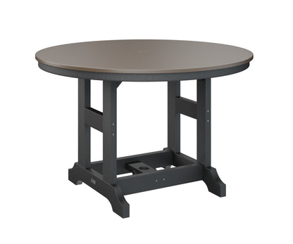Garden Classic 48" Round Table Dining Height Hammered Top