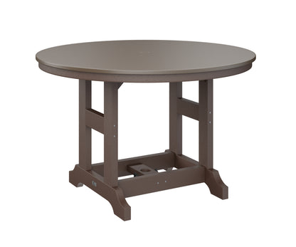 Garden Classic 48" Round Table Dining Height Hammered Top