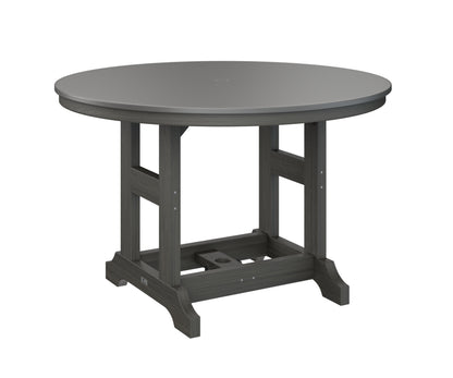 Garden Classic 48" Round Table Dining Height Hammered Top