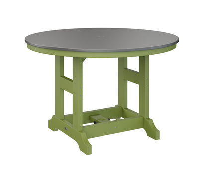 Garden Classic 48" Round Table Dining Height Hammered Top