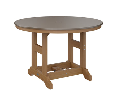 Garden Classic 48" Round Table Dining Height Hammered Top