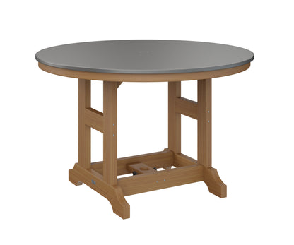 Garden Classic 48" Round Table Dining Height Hammered Top