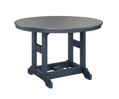 Garden Classic 48" Round Table Dining Height Hammered Top
