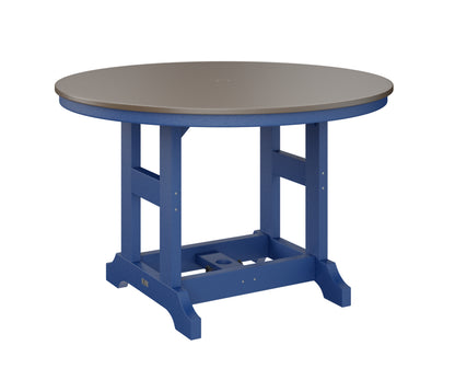 Garden Classic 48" Round Table Dining Height Hammered Top